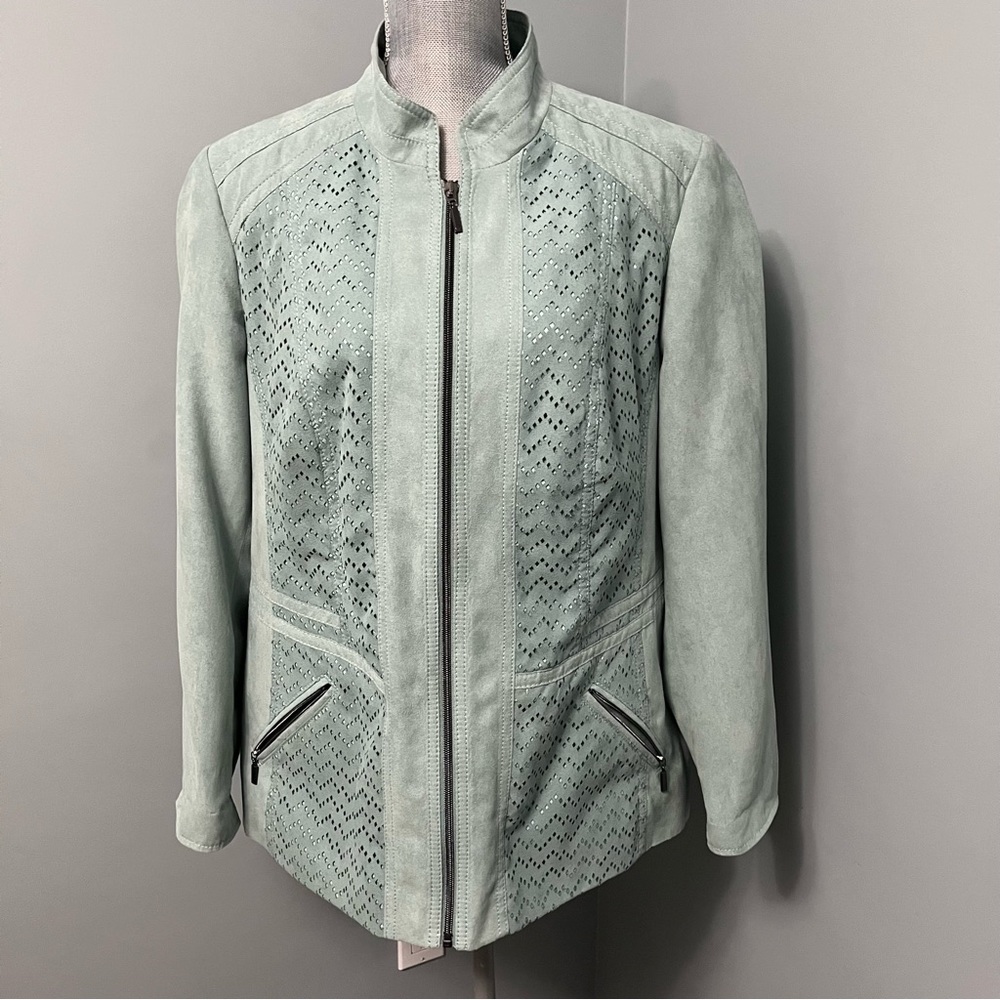 KRISTEN FASHION FOR YOU FFY women’s wear green blazer jacket size 18 office